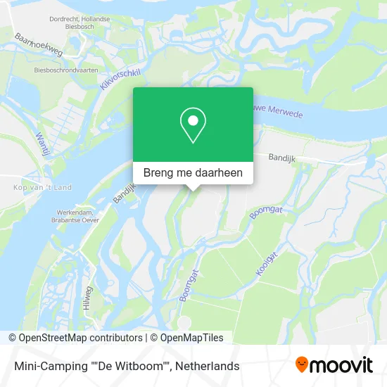 Mini-Camping ""De Witboom"" kaart