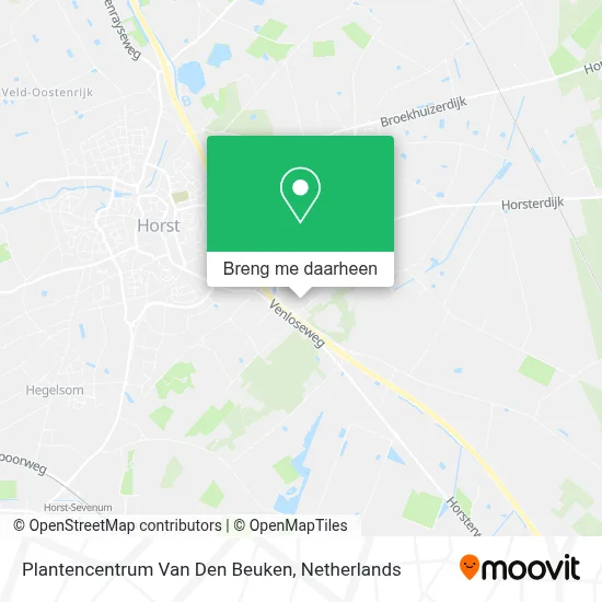 Plantencentrum Van Den Beuken kaart