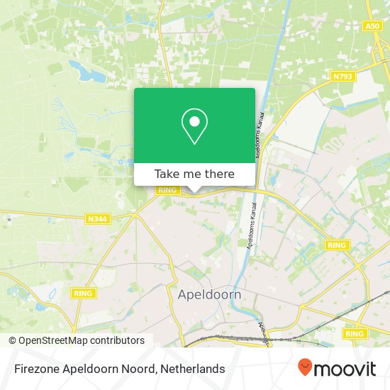 Firezone Apeldoorn Noord kaart