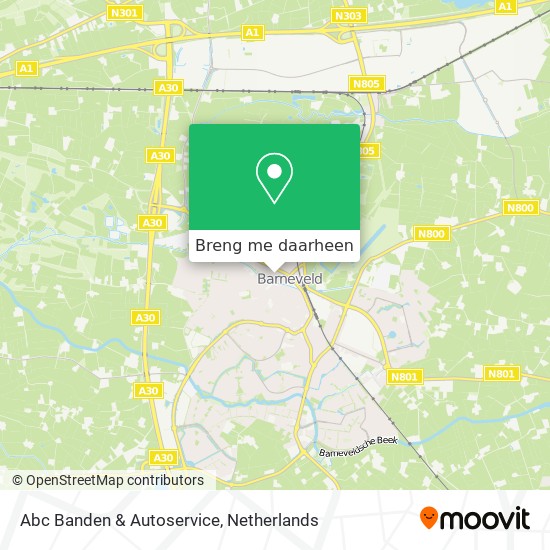 Abc Banden & Autoservice kaart