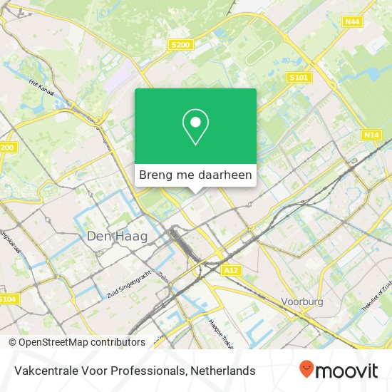 Vakcentrale Voor Professionals kaart