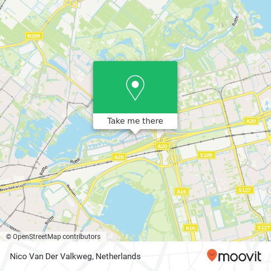 Nico Van Der Valkweg kaart