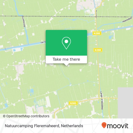 Natuurcamping Fleremaheerd kaart