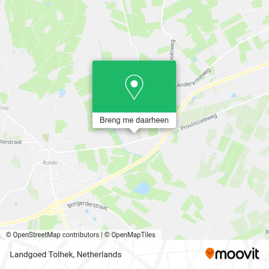 Landgoed Tolhek kaart