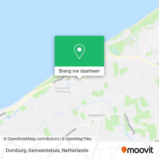 Domburg, Gemeentehuis kaart