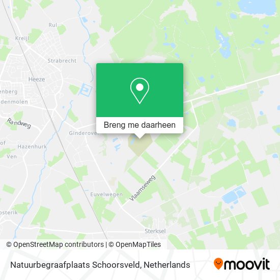 Natuurbegraafplaats Schoorsveld kaart