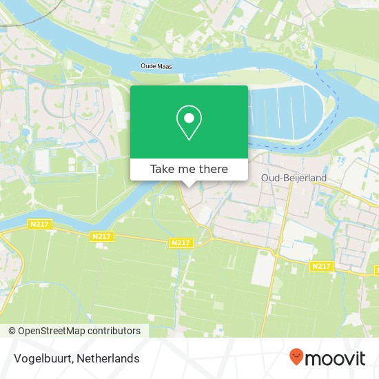 Vogelbuurt kaart