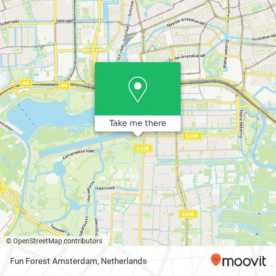 Fun Forest Amsterdam kaart