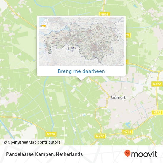 Pandelaarse Kampen kaart