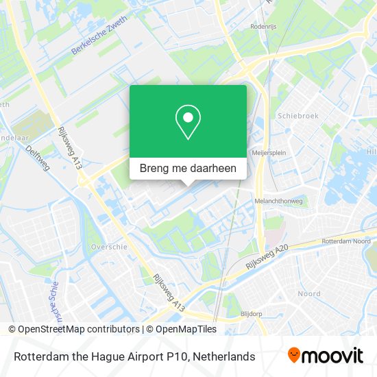 Rotterdam the Hague Airport P10 kaart