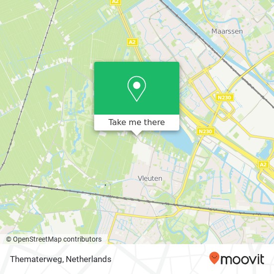 Thematerweg kaart