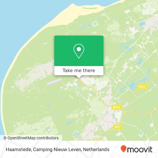 Haamstede, Camping Nieuw Leven kaart