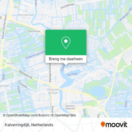 Kalverringdijk kaart