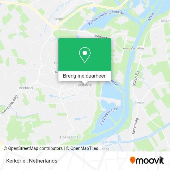 Kerkdriel kaart