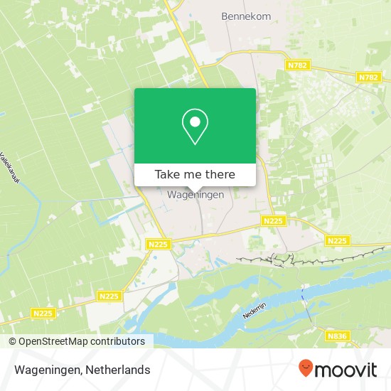 Wageningen kaart