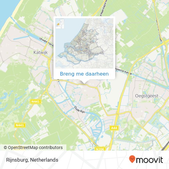 Rijnsburg kaart