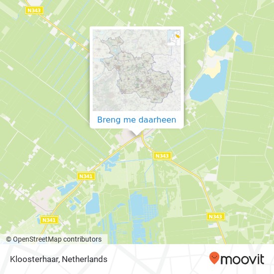 Kloosterhaar kaart