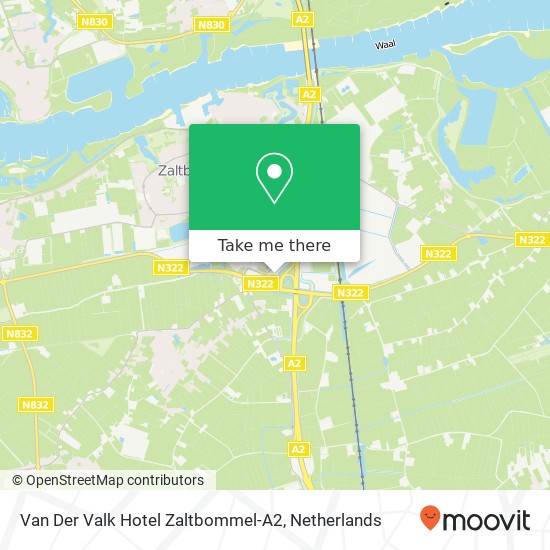 Van Der Valk Hotel Zaltbommel-A2 kaart