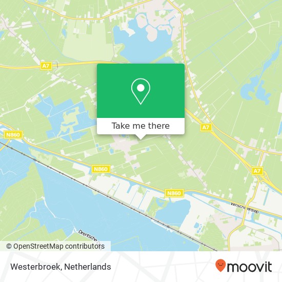 Westerbroek kaart