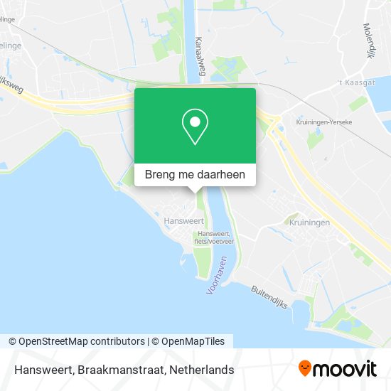 Hansweert, Braakmanstraat kaart