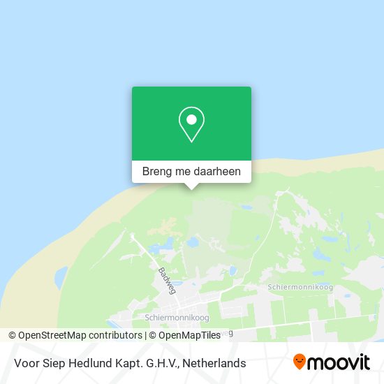Voor Siep Hedlund Kapt. G.H.V. kaart