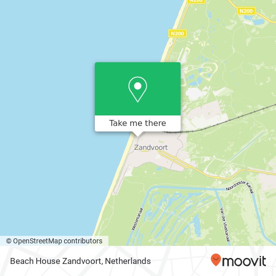 Beach House Zandvoort kaart