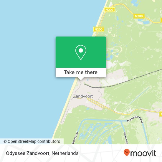 Odyssee Zandvoort kaart