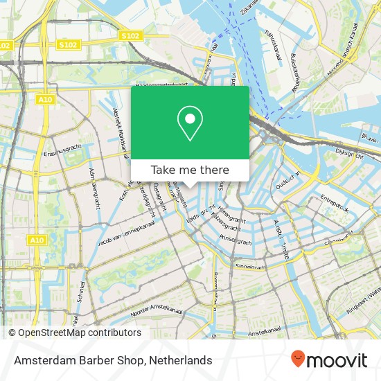 Amsterdam Barber Shop kaart