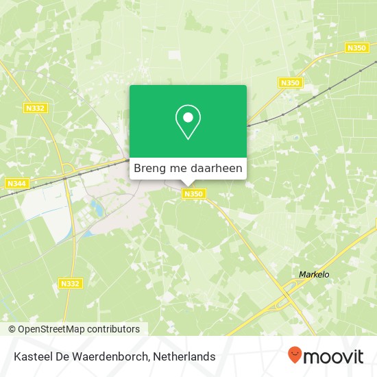 Kasteel De Waerdenborch kaart