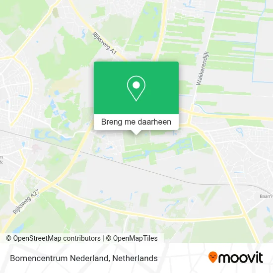 Bomencentrum Nederland kaart