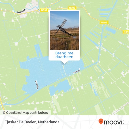 Tjasker De Deelen kaart