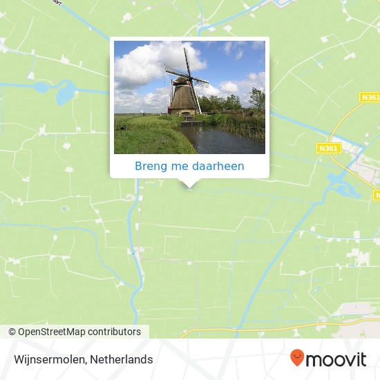 Wijnsermolen kaart