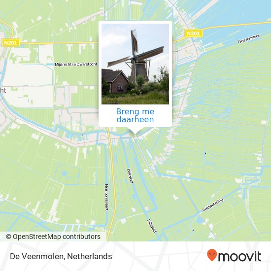 De Veenmolen kaart