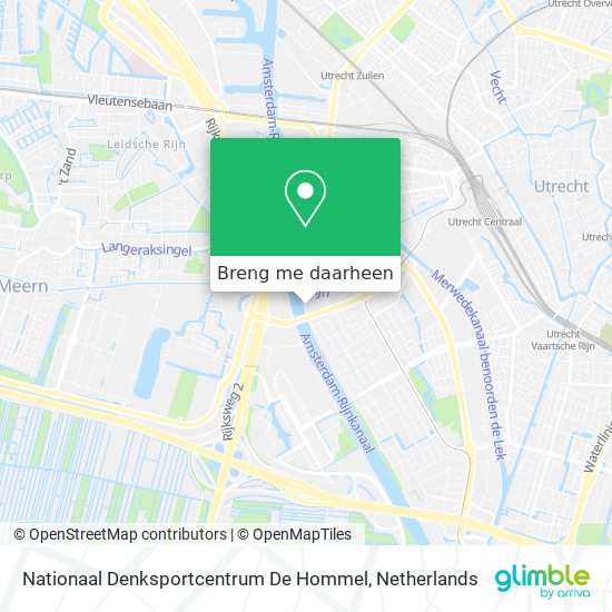 Nationaal Denksportcentrum De Hommel kaart