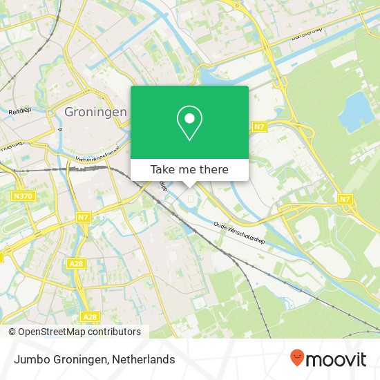 Jumbo Groningen kaart