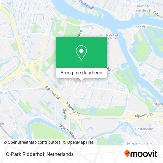 Q-Park Ridderhof kaart