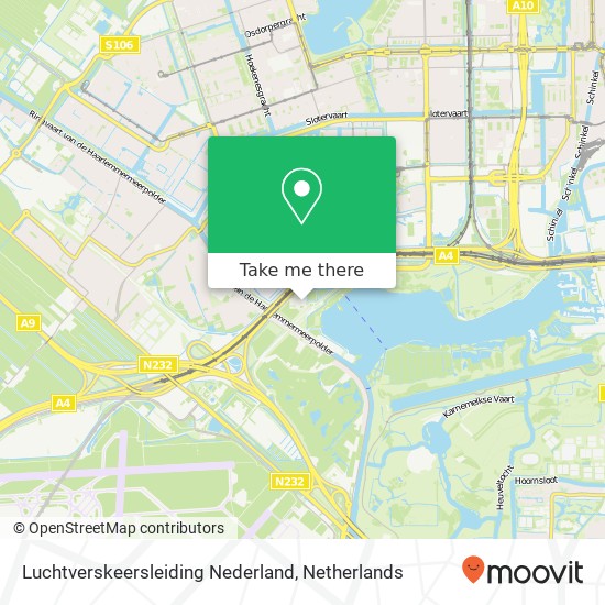 Luchtverskeersleiding Nederland kaart
