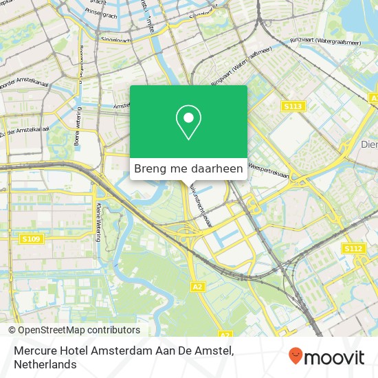 Mercure Hotel Amsterdam Aan De Amstel kaart