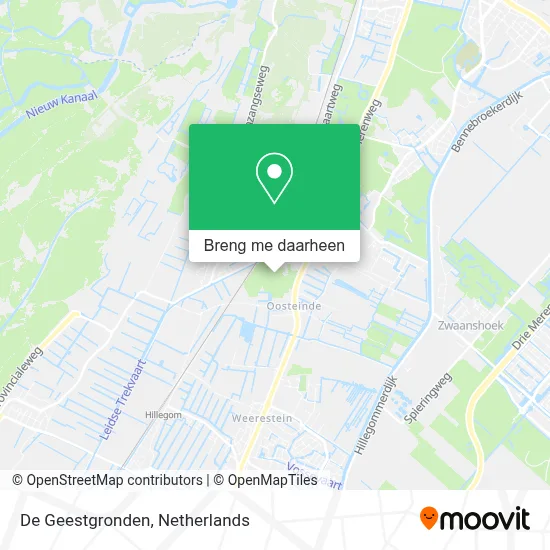 De Geestgronden kaart