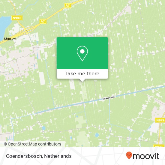 Coendersbosch kaart