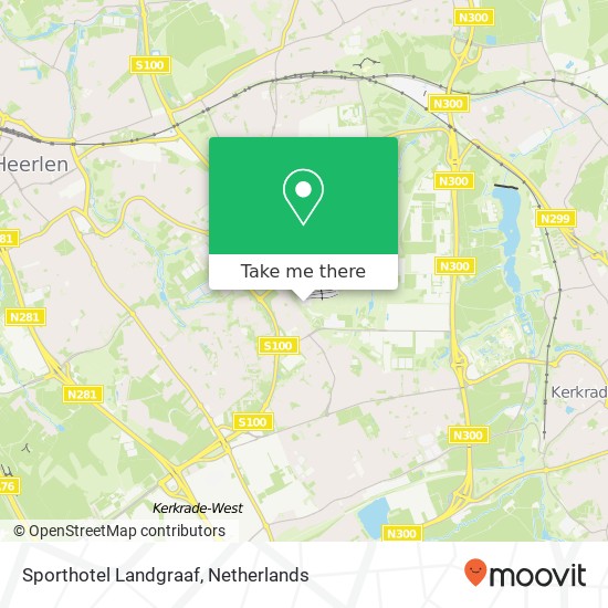 Sporthotel Landgraaf kaart