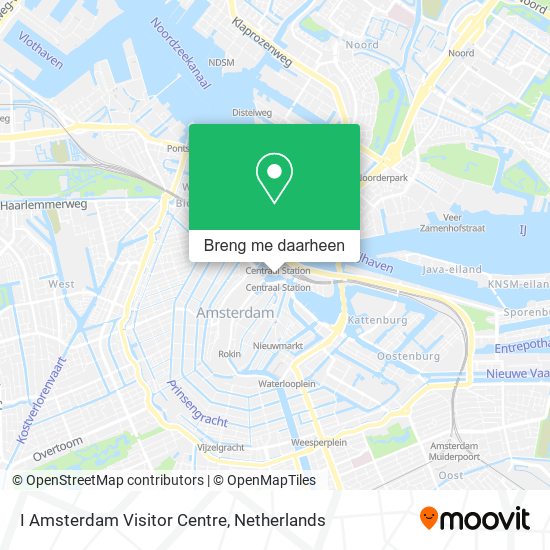 I Amsterdam Visitor Centre kaart