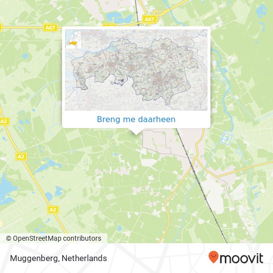 Muggenberg kaart