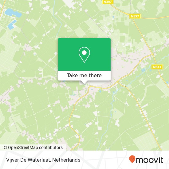 Vijver De Waterlaat kaart