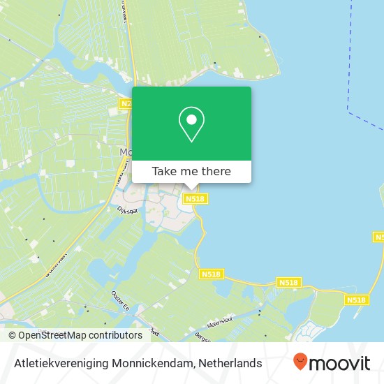 Atletiekvereniging Monnickendam kaart