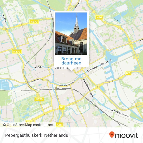 Pepergasthuiskerk kaart