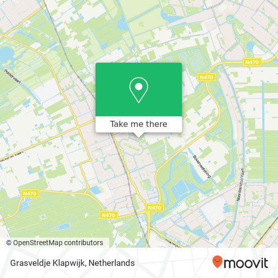 Grasveldje Klapwijk kaart