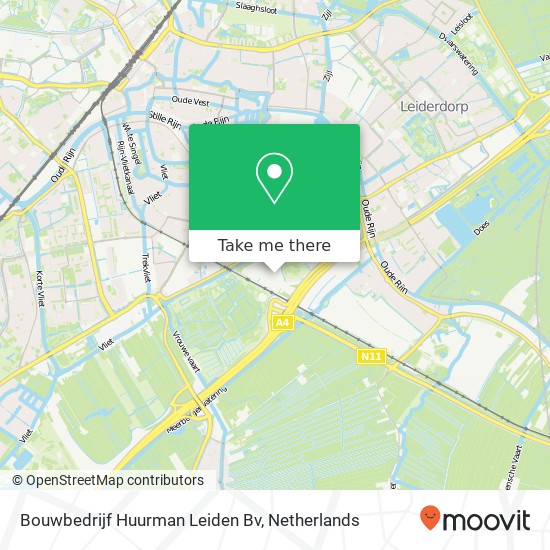 Bouwbedrijf Huurman Leiden Bv kaart