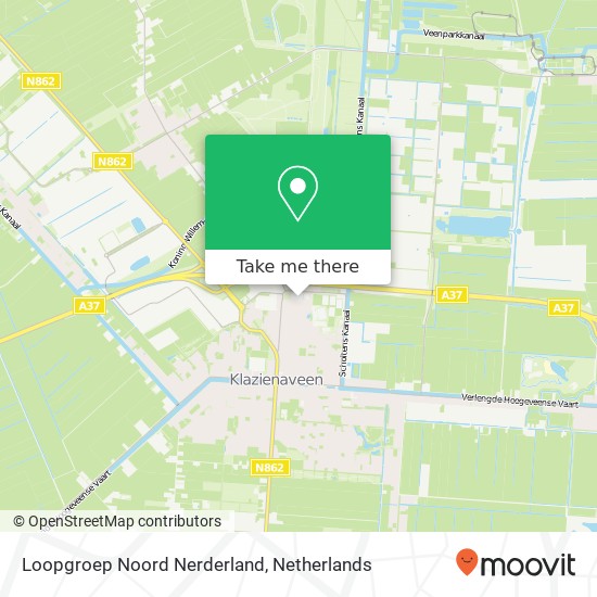 Loopgroep Noord Nerderland kaart