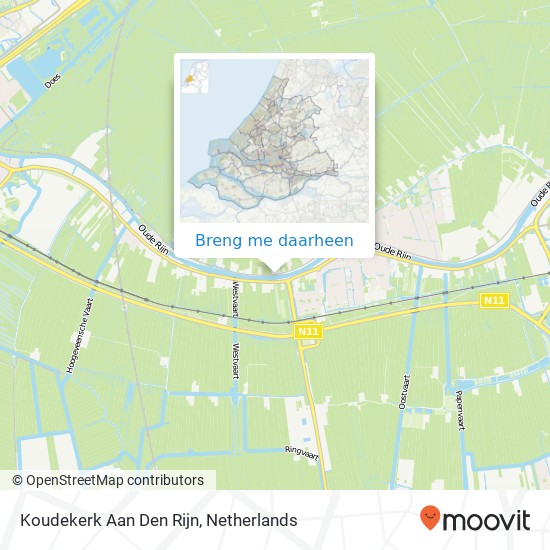 Koudekerk Aan Den Rijn kaart